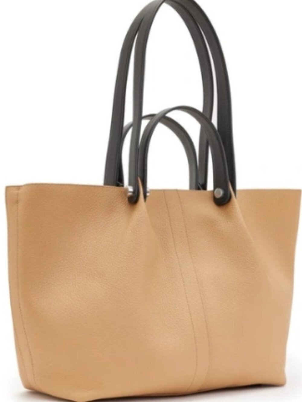 AllSaints Small Allington Leather Tote Palisade Tan